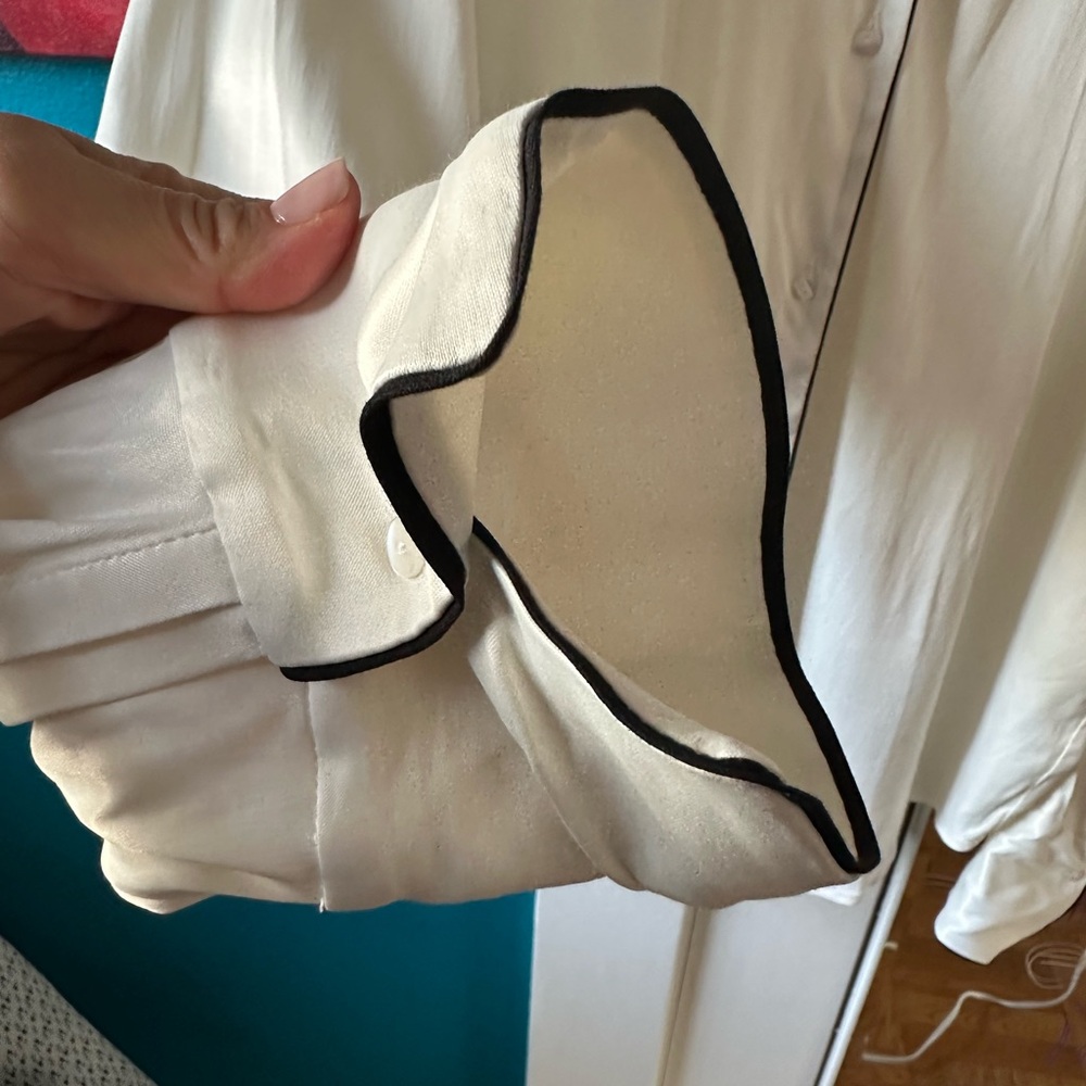 NWT Mango blouse with piping size 18 - Picture 6 of 7